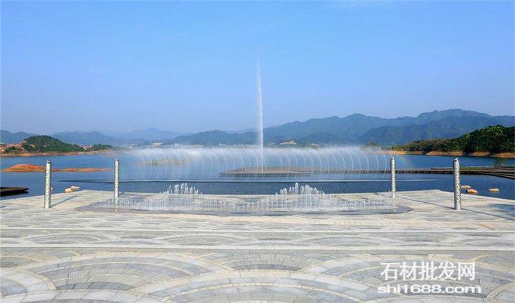 广场青石板铺装,青石板拼花石材
