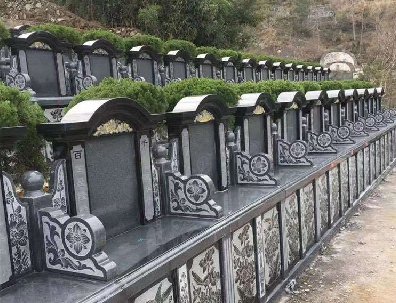 高档公墓墓碑,中国黑墓碑雕刻