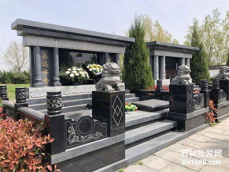 大型家族墓碑雕刻,墓碑样式图,家族墓碑图片,中国黑家族墓碑厂家