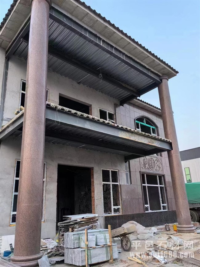 印度红圆柱图片，印度红圆柱加工厂