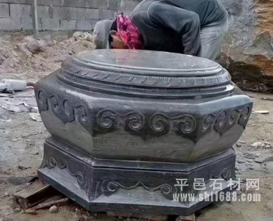 石雕柱墩石加工，石材柱座样式图
